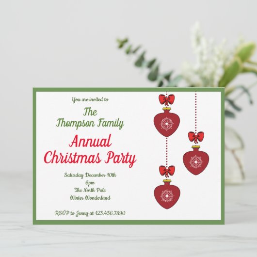 Eenvoudig kerstfeest kaart (Staand voorkant)