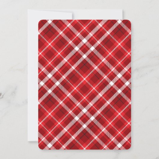 Eenvoudig kerstfeest kaart (Achterkant)