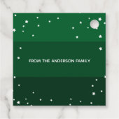 Eenvoudig kerstfeest met de Papercut-kerstkerstker Bedankjes Labels (Achterkant)