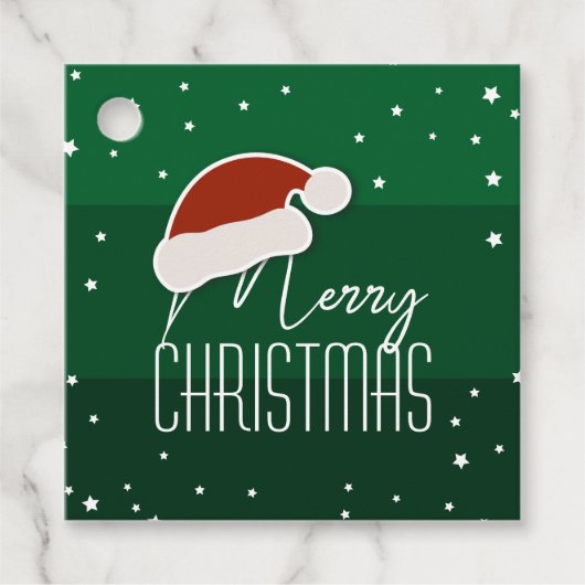 Eenvoudig kerstfeest met de Papercut-kerstkerstker Bedankjes Labels (Voorkant)