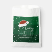 Eenvoudig kerstfeest met de Papercut-kerstkerstker Bedankzakje (Voorkant)