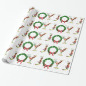Eenvoudig kerstfeest met fancy script cadeaupapier (Uitgerold)
