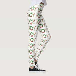 Eenvoudig kerstfeest met fancy script leggings