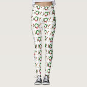Eenvoudig kerstfeest met fancy script leggings (Voorkant)