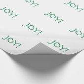 Eenvoudig kerstfeest met feestdag, groen lettertyp cadeaupapier (Hoek)