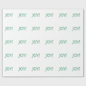 Eenvoudig kerstfeest met feestdag, groen lettertyp cadeaupapier (Vlak)