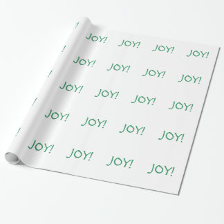 Eenvoudig kerstfeest met feestdag, groen lettertyp cadeaupapier
