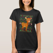 Eenvoudig kerstfeest met lichtere kerstverlichting t-shirt (Voorkant)