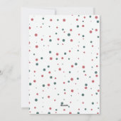 Eenvoudig kerstfeest met Roos Hunter Green Feestdagenkaart (Achterkant)