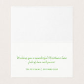 Eenvoudig kerstfeest met veel plezier, foto van he kaart (Binnenkant ongevouwen)