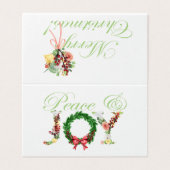 Eenvoudig kerstfeest met veel plezier, foto van he kaart (Buitenkant ongevouwen)