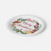 Eenvoudig kerstfeest | Papieren Borden Bordje (Gekanteld)