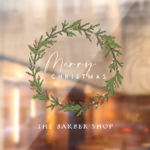 Eenvoudig kerstfeest pine Berries Green Wreate  