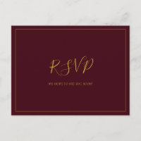 Eenvoudig kerstfeest | RSVP-Briefkaart RSVP-select