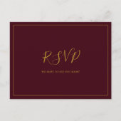 Eenvoudig kerstfeest | RSVP-Briefkaart RSVP-select Briefkaart (Voorkant)