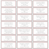 Eenvoudig Kerstfeest Vreugde Vakantie Gastenadres Sticker (Voorkant)