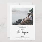 Eenvoudig kerstfeestje fotoserie feestdagenkaart (Achterkant)