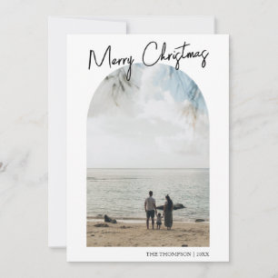 Eenvoudig kerstfeestje fotoserie feestdagenkaart