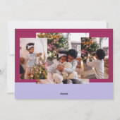 Eenvoudig kerstfeestkaartje voor feestdagen feestdagenkaart (Achterkant)