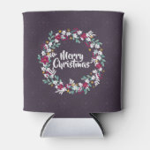 Eenvoudig kerstgeschut Paars | KOELBOX Blikjeskoeler (Voorkant)