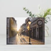 Eenvoudig kerstkaartje voor Lijst met prettig kers Kaart (Staand voorkant)