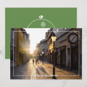 Eenvoudig kerstkaartje voor Lijst met prettig kers Kaart (Voorkant / Achterkant)