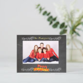 Eenvoudig kerstkerst feestdagenkaart (Staand voorkant)