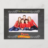 Eenvoudig kerstkerst feestdagenkaart (Voorkant)