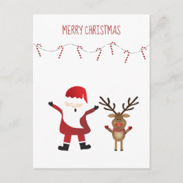 Eenvoudig kerstkerstkerstkerstfeest briefkaart