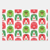 Eenvoudig kerstkeukenpakket: Multicolor Inpakpapier Vel (Voorkant)