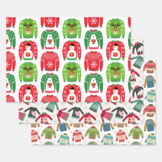 Eenvoudig kerstkeukenpakket: Multicolor Inpakpapier Vel (Set)