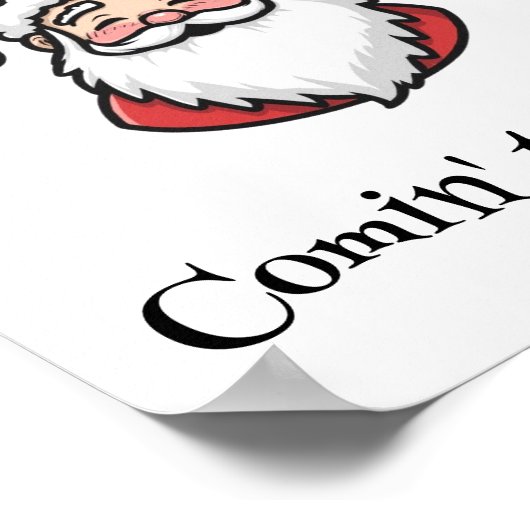 Eenvoudig Kerstman Poster (Hoek)