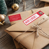 Eenvoudig Kerstmis Vrolijk en helder fotoadres