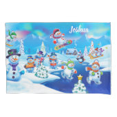 Eenvoudig kerstontwerp voor kinderen kussensloop (Voorkant)