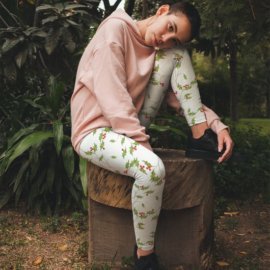 Eenvoudig kerstpatroon leggings