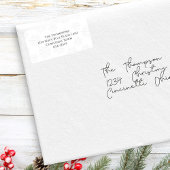 Eenvoudig kerstretouradres Aangepast Etiket