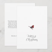 Eenvoudig kerstscript feestdag Kaart (Voorkant / Achterkant)