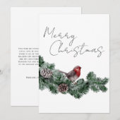 Eenvoudig kerstscript feestdag Kaart (Voorkant / Achterkant)