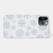 Eenvoudig kerstsnowflakes Patroon iPhone X Hoesje (Achterkant (horizontaal))