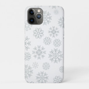 Eenvoudig kerstsnowflakes Patroon iPhone X Hoesje