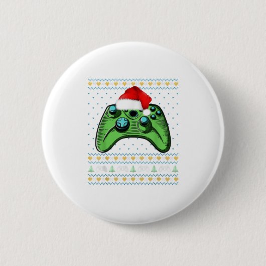 Eenvoudig kerstvideogames controller Ch Ronde Button 5,7 Cm (Voorkant)