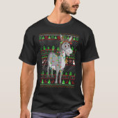 Eenvoudig kerstvizier met lichtere kerstmis t-shirt (Voorkant)