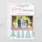 Eenvoudig kerstWenskaart Feestdagenkaart (Voorkant)