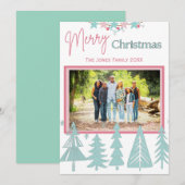 Eenvoudig kerstWenskaart Feestdagenkaart (Voorkant / Achterkant)