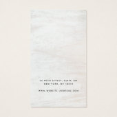 Eenvoudig Ketting met wit hout Visitekaartje (Achterkant)