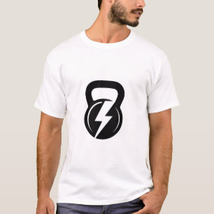 Eenvoudig Kettlebell Fitness Symbool T-shirt