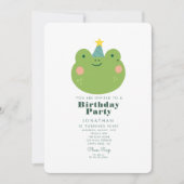 Eenvoudig kikkerbos met levende dieren kaart (Voorkant)