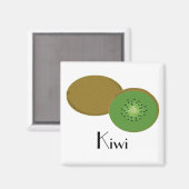 Eenvoudig Kiwi Fruit Magneet (Voorkant / Achterkant)