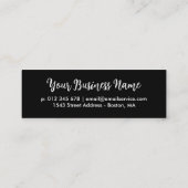 Eenvoudig klappenseel script bedankt dat je koopt klantenkaartje (Achterkant)