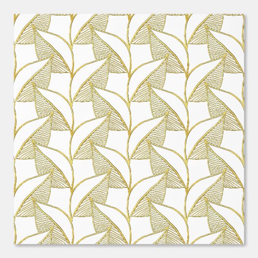 Eenvoudig Klassevol Elegant Schattig Wit en Gouden Behang (Voorkant)